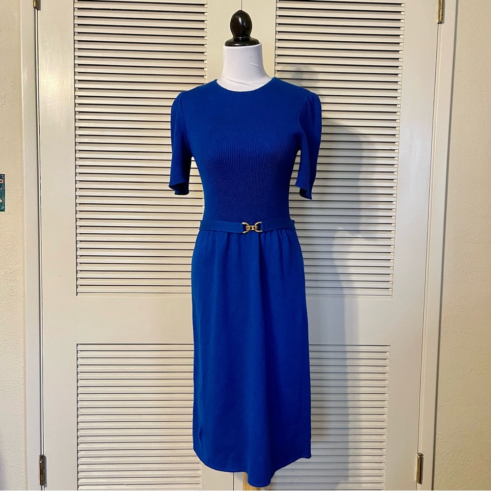 Vintage J.L. Martin Double Knit Fit & Flare Dress Set